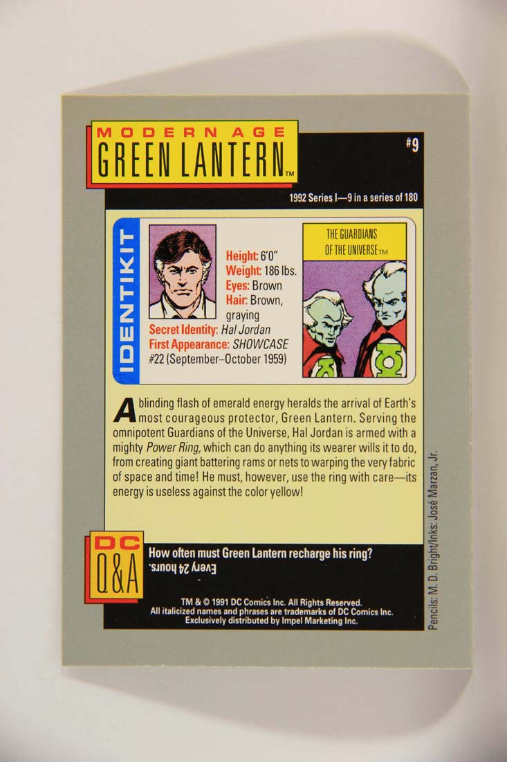 DC Cosmic 1991 Trading Card #9 The Guardians Of The Universe L013568