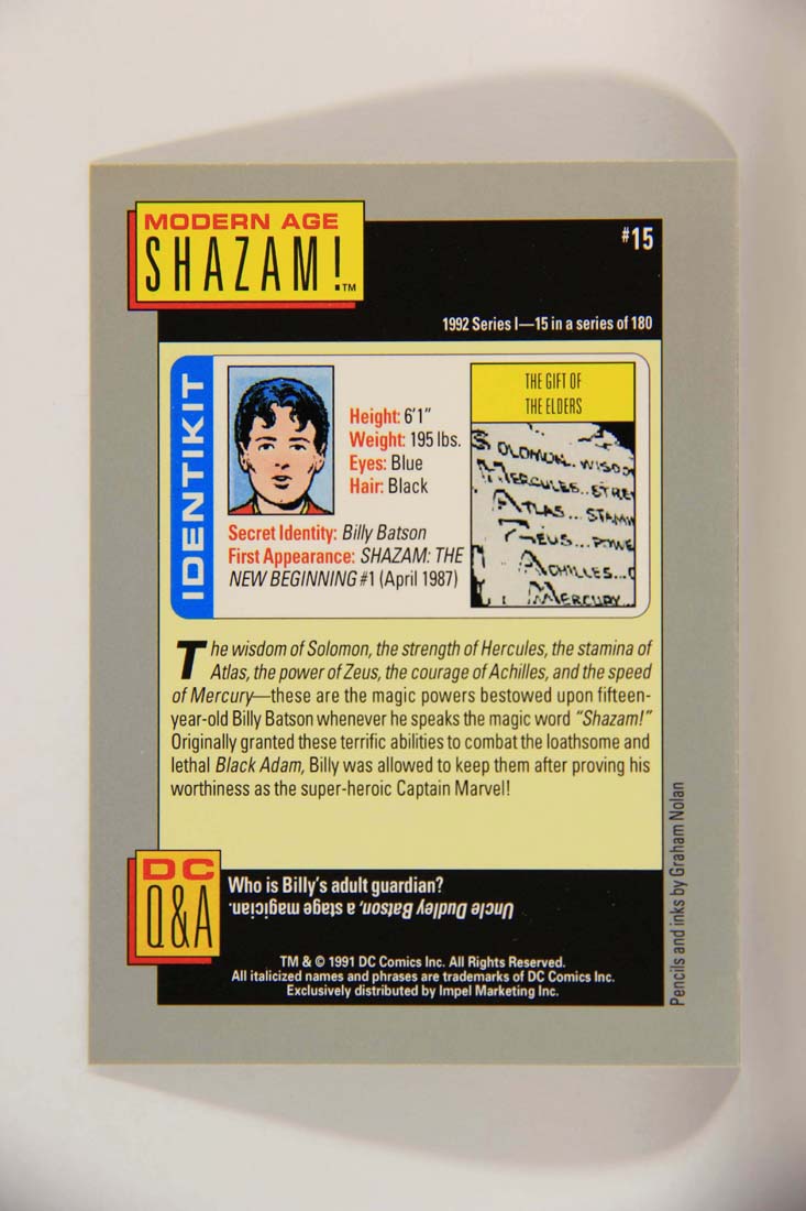 DC Cosmic 1991 Trading Card #15 The Gift Of The Elders L013574