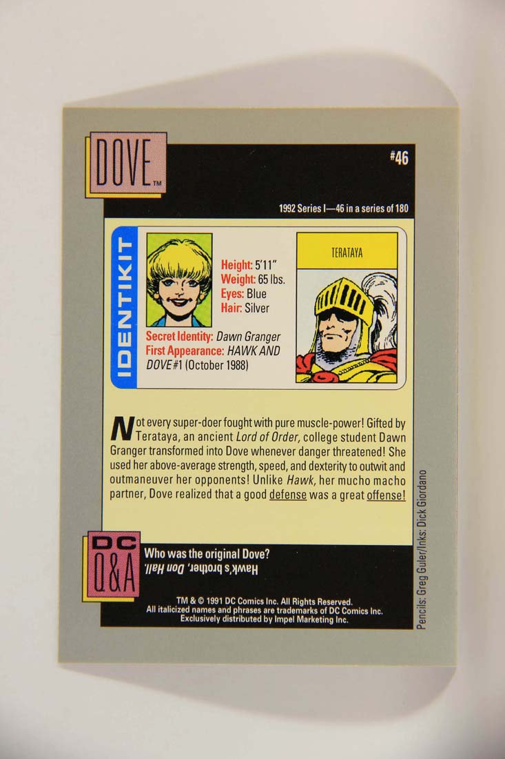 DC Cosmic 1991 Trading Card #46 Terataya L013605