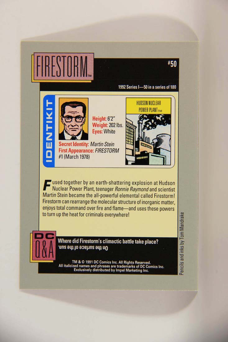 DC Cosmic 1991 Trading Card #50 Hudson Nuclear Power Plant L013609