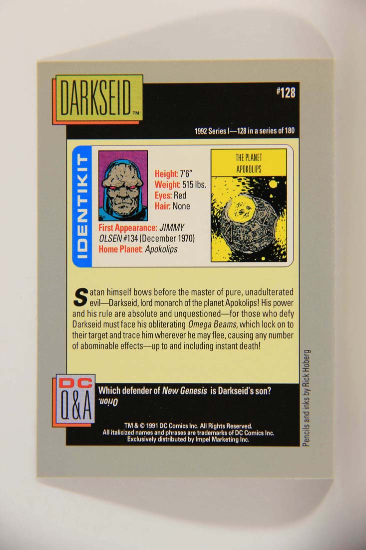 DC Cosmic 1991 Trading Card #128 The Planet Apokolips L013687