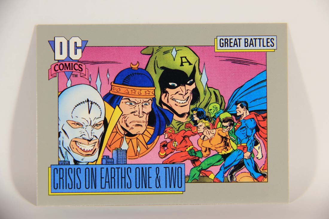 DC Cosmic 1991 Trading Card #142 Crisis On Earths One & Two Card A L013701