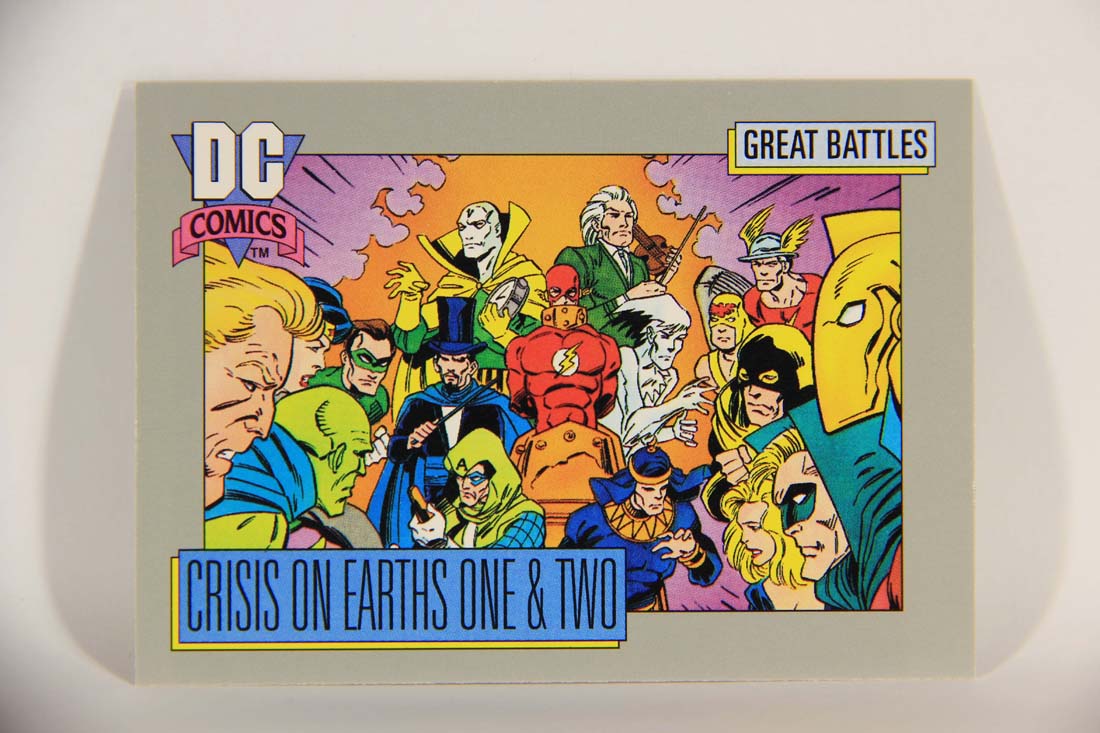 DC Cosmic 1991 Trading Card #143 Crisis On Earths One & Two Card B L013702
