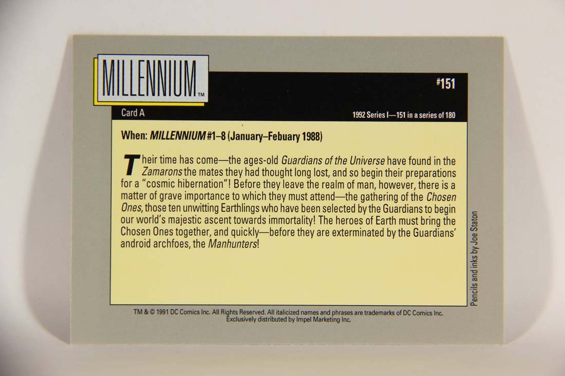 DC Cosmic 1991 Trading Card #151 Millennium Card A L013710