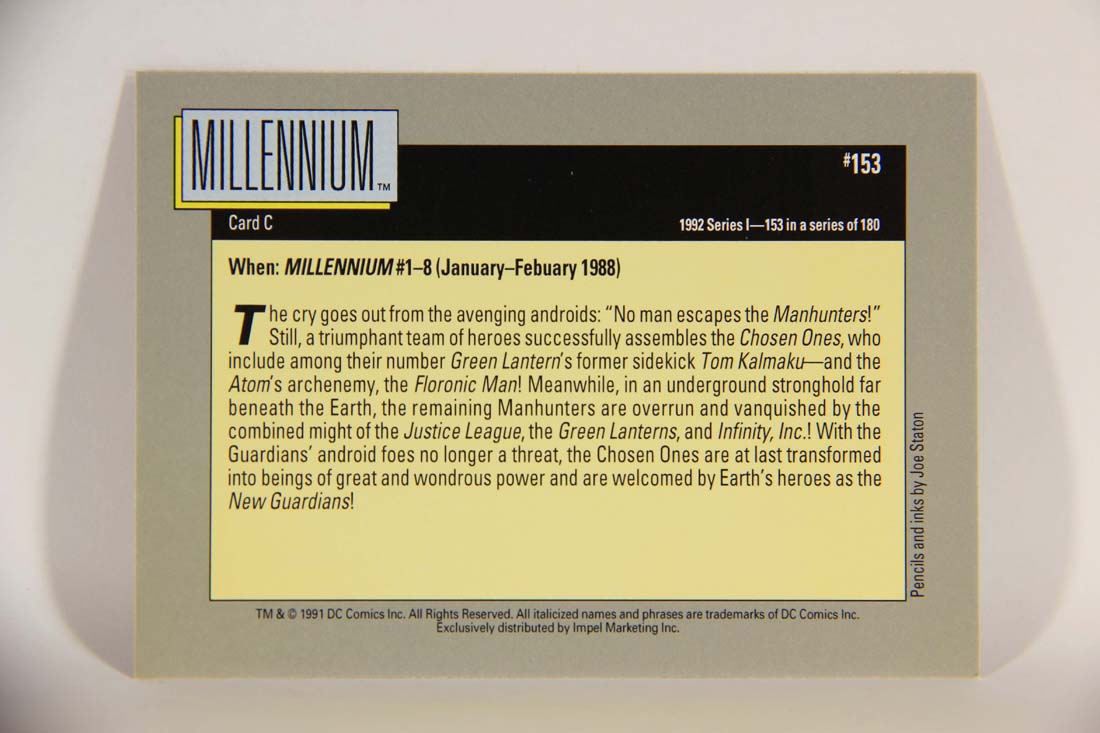 DC Cosmic 1991 Trading Card #153 Millennium Card C L013712