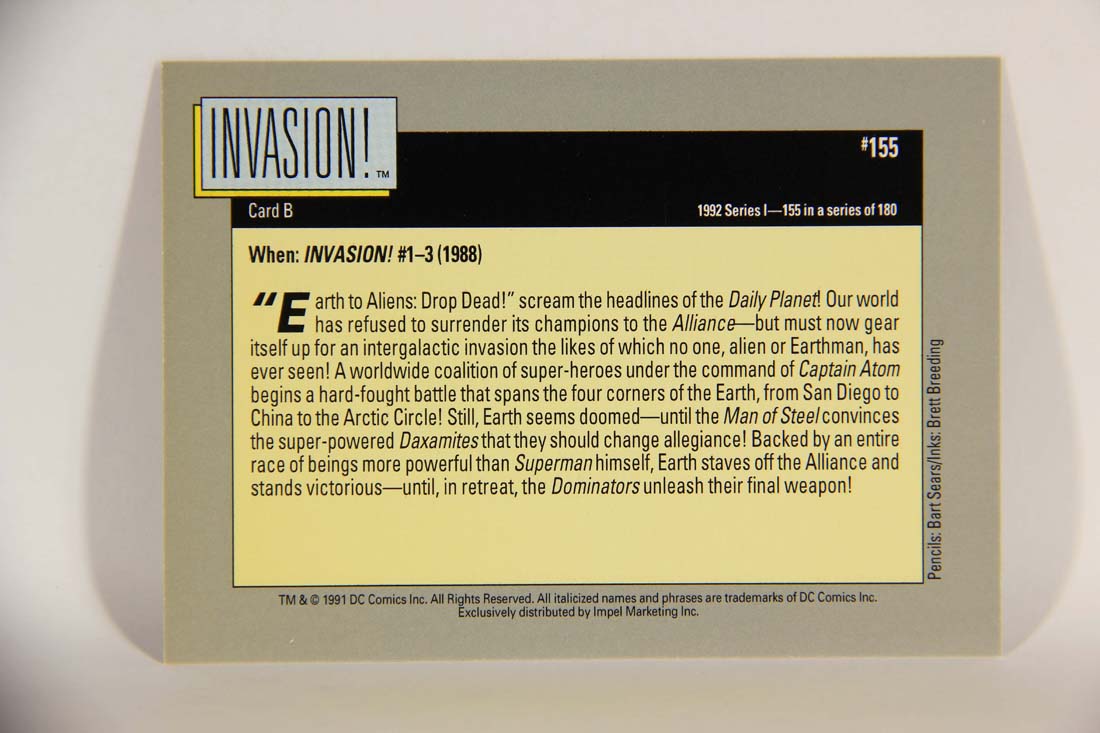 DC Cosmic 1991 Trading Card #155 Invasion Card B L013714