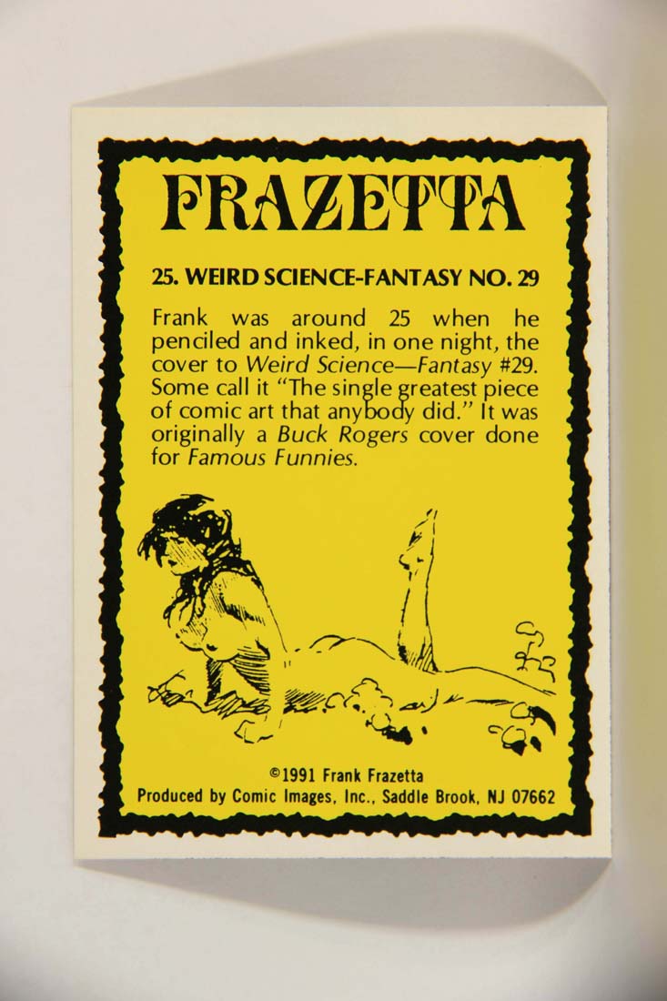 Frazetta 1991 Artwork Trading Card #25 Weird Science-Fantasy No. 29 L013764