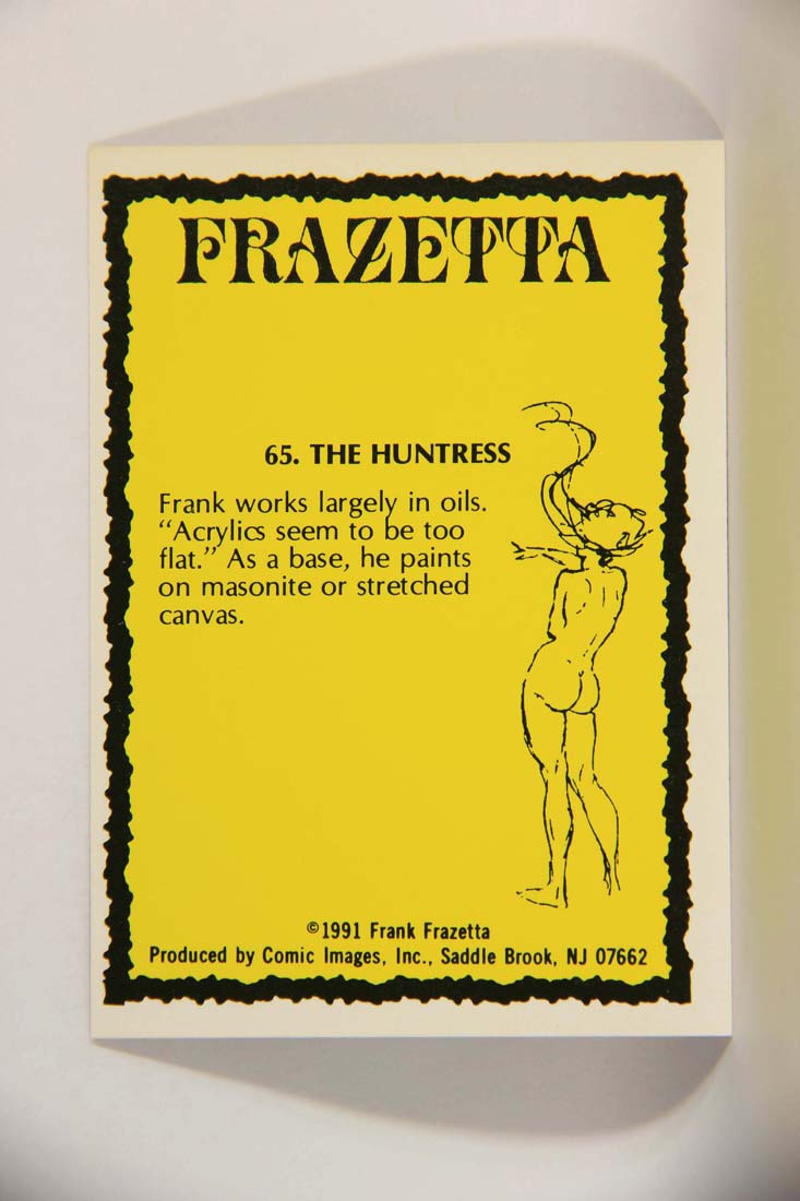 Frazetta 1991 Artwork Trading Card #65 The Huntress L013804