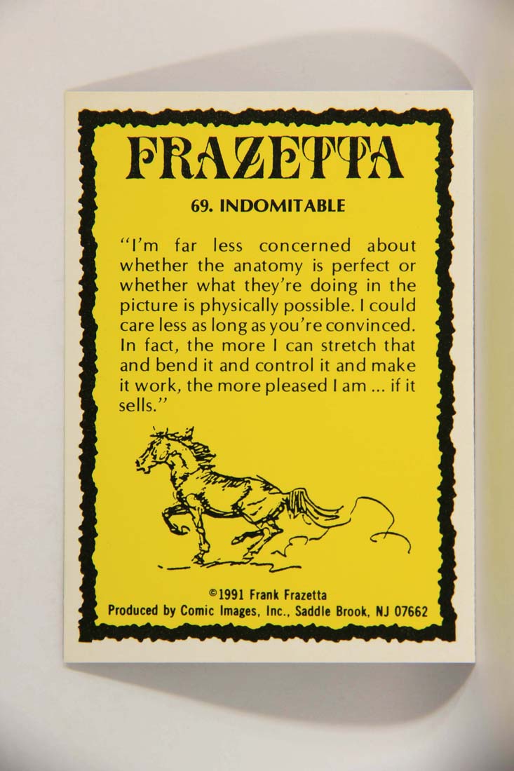 Frazetta 1991 Artwork Trading Card #69 Indomitable L013808
