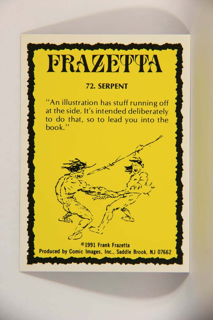 Frazetta 1991 Artwork Trading Card #72 Serpent L013811