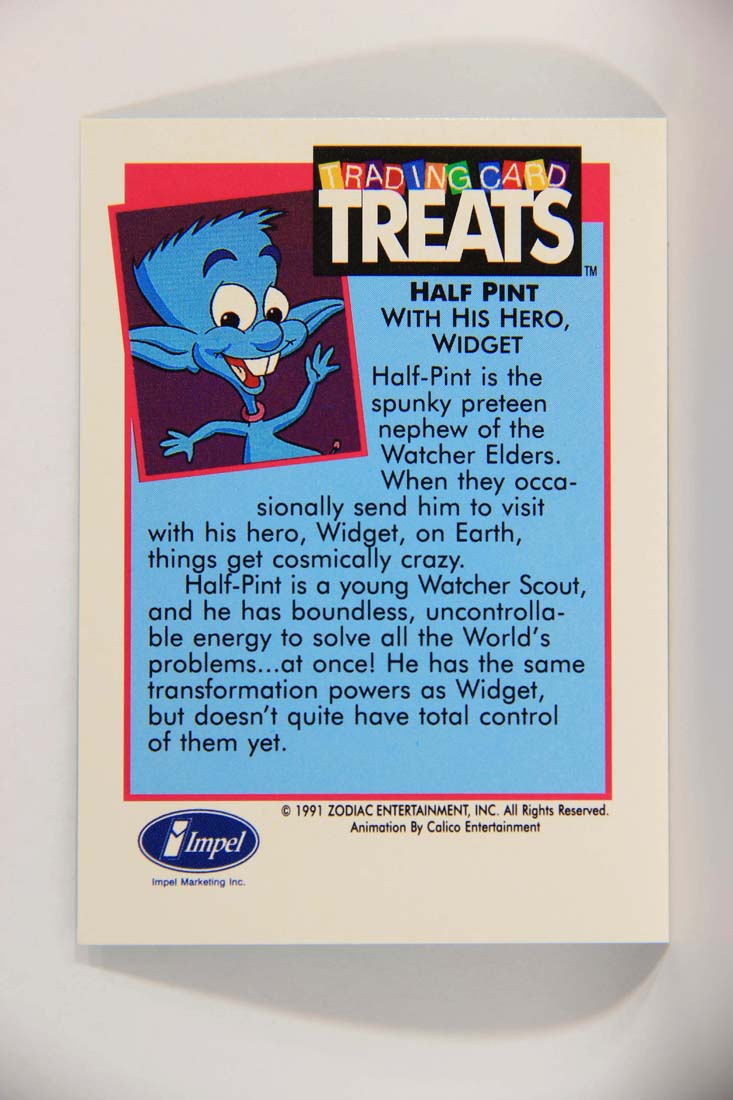Widget TV Series Treats 1991 Vintage Trading Card Half Pint ENG L013842