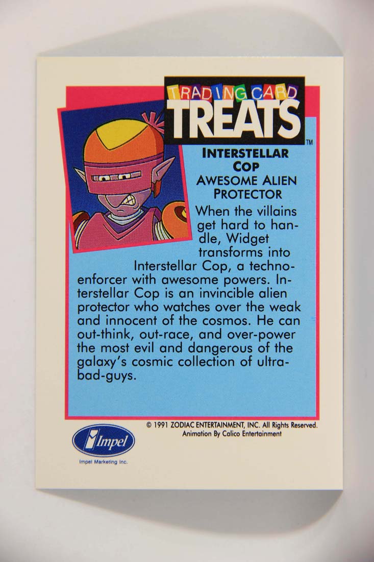 Widget TV Series Treats 1991 Vintage Trading Card Interstellar Cop ENG L013847
