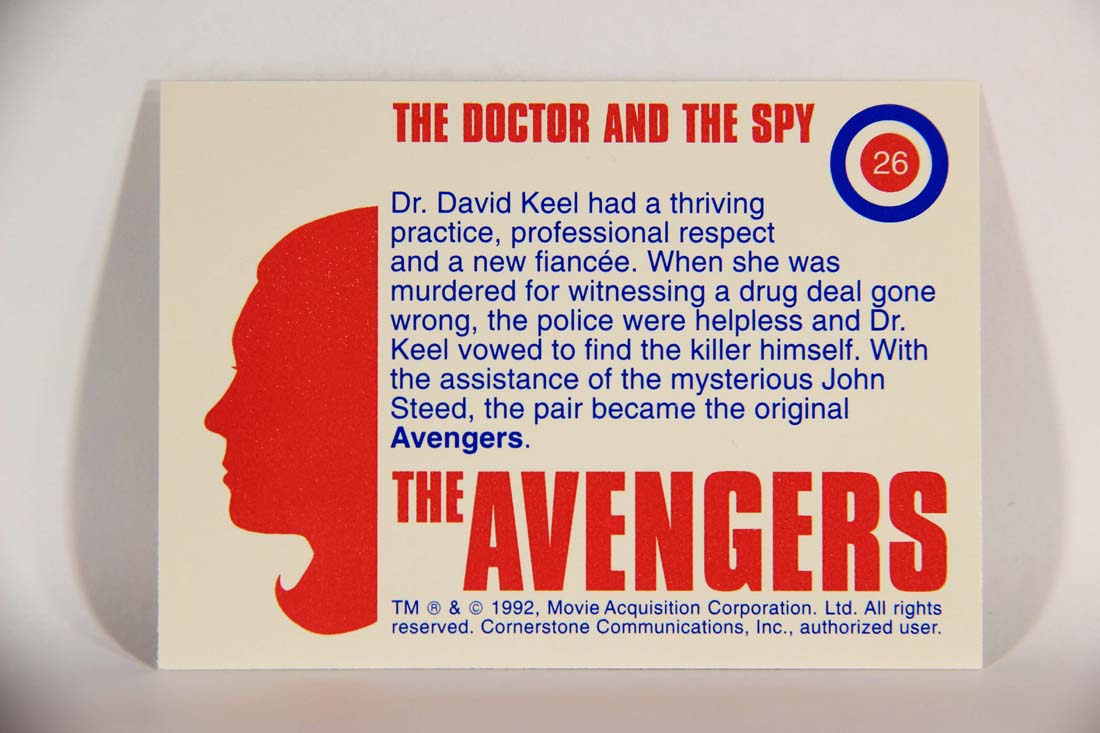 The Avengers TV Series 1992 Trading Card #26 The Doctor And The Spy L013891