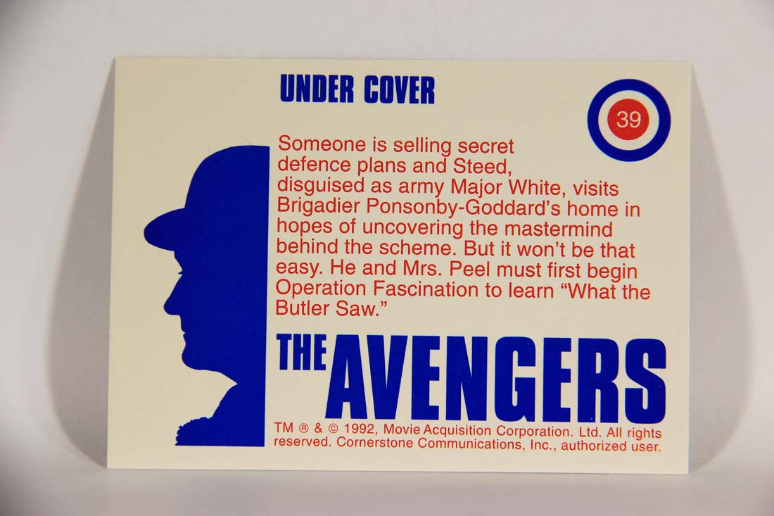 The Avengers TV Series 1992 Trading Card #39 Under Cover L013904