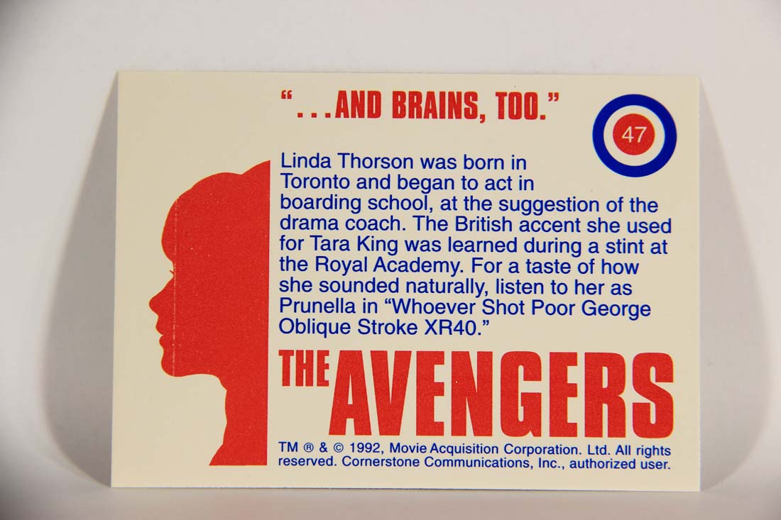 The Avengers TV Series 1992 Trading Card #47 And Brains Too L013912