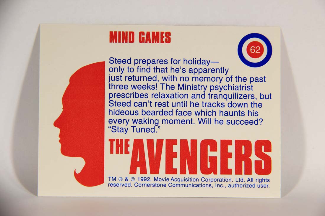 The Avengers TV Series 1992 Trading Card #62 Mind Games L013927
