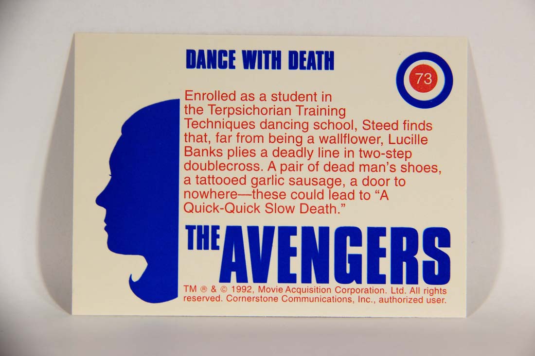 The Avengers TV Series 1992 Trading Card #73 Dance With Death L013938