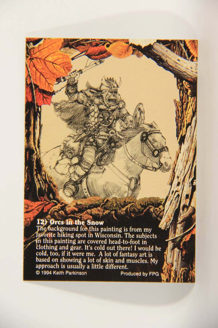 Keith Parkinson 1994 Artwork Trading Card #12 Orcs In The Snow L013958