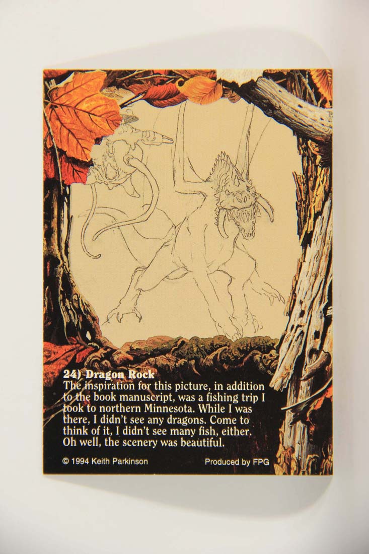 Keith Parkinson 1994 Artwork Trading Card #24 Dragon Rock L013970