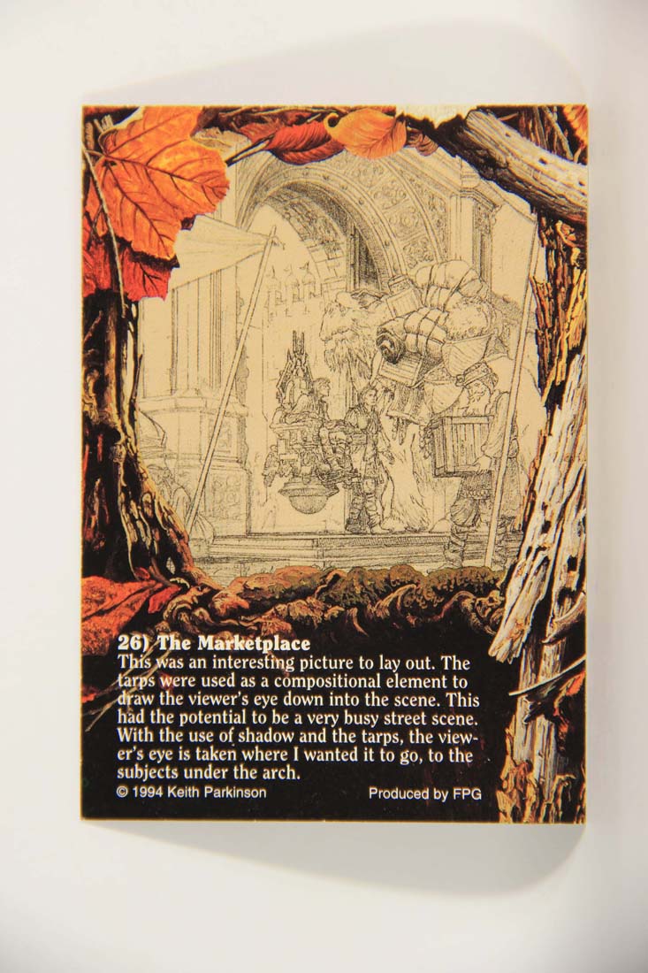 Keith Parkinson 1994 Artwork Trading Card #26 The Marketplace L013972
