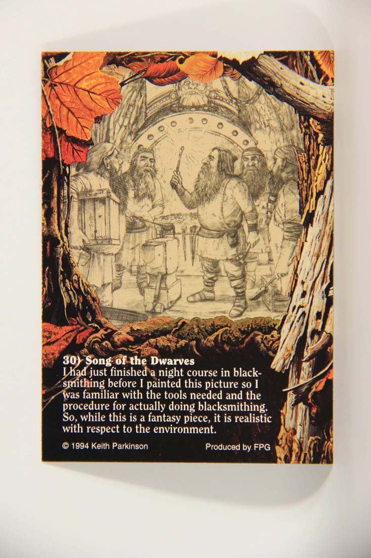 Keith Parkinson 1994 Artwork Trading Card #30 Song Of The Dwarves L013976