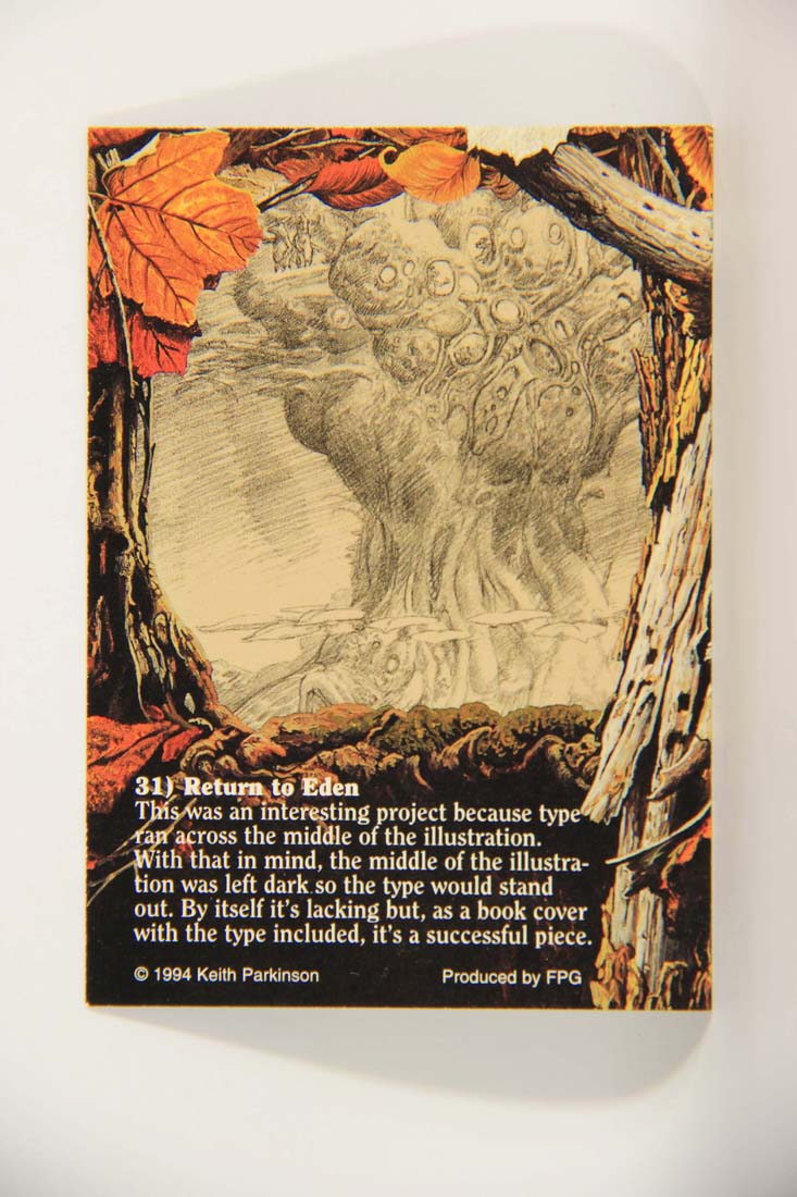 Keith Parkinson 1994 Artwork Trading Card #31 Return To Eden L013977