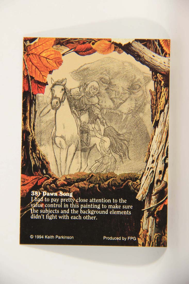 Keith Parkinson 1994 Artwork Trading Card #38 Dawn Song L013984