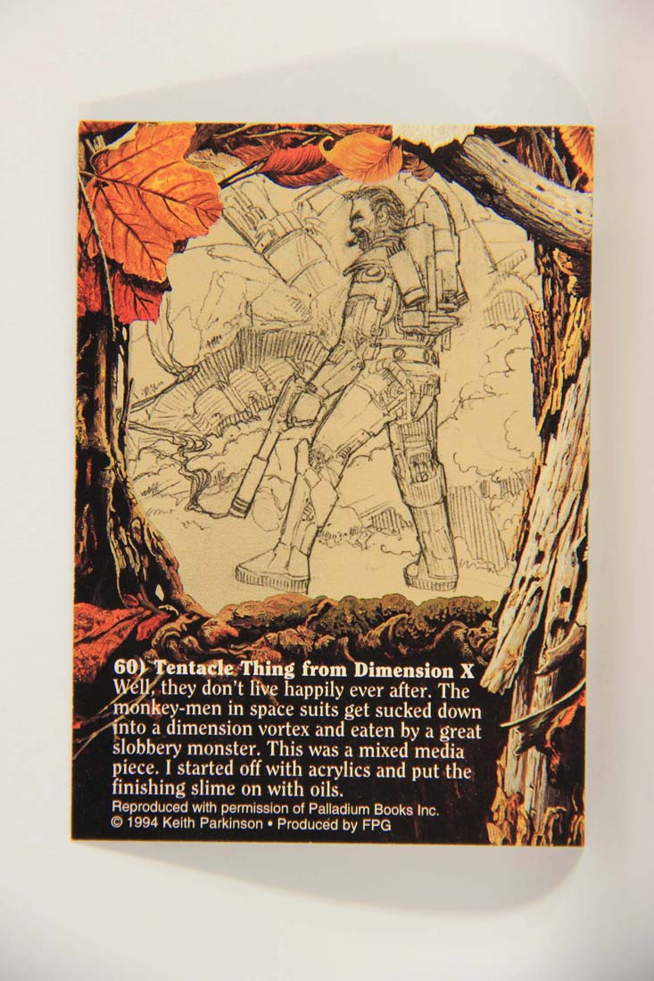 Keith Parkinson 1994 Artwork Trading Card #60 Tentacle Thing From Dimension X L014006