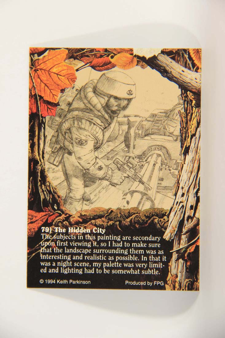 Keith Parkinson 1994 Artwork Trading Card #79 The Hidden City L014025