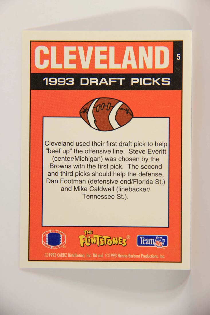 The Flintstones NFL 1993 Trading Card #5 Cleveland Browns ENG L014200