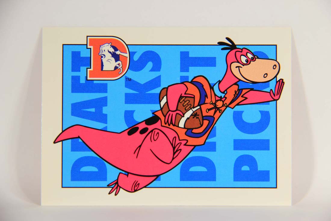 The Flintstones NFL 1993 Trading Card #7 Denver Broncos ENG L014202