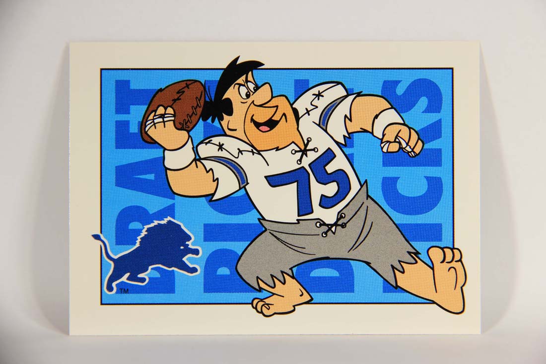 The Flintstones NFL 1993 Trading Card #8 Detroit Lions ENG L014203