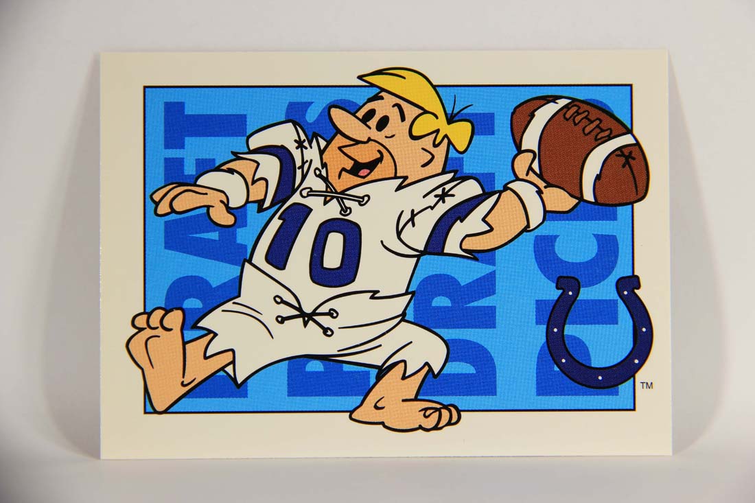 The Flintstones NFL 1993 Trading Card #11 Indianapolis Colts ENG L014206