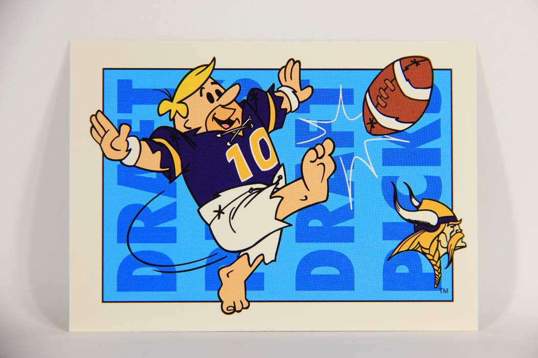The Flintstones NFL 1993 Trading Card #16 Minnesota Vikings ENG L014211