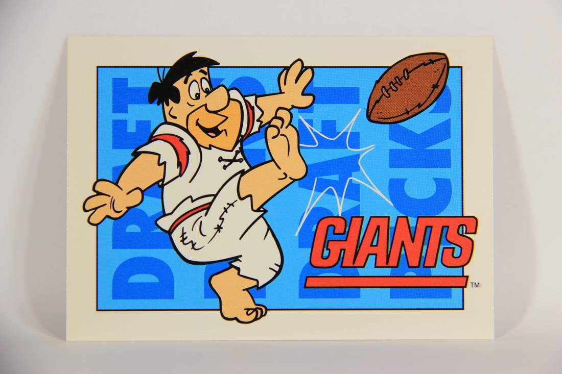 The Flintstones NFL 1993 Trading Card #19 NY Giants ENG L014214