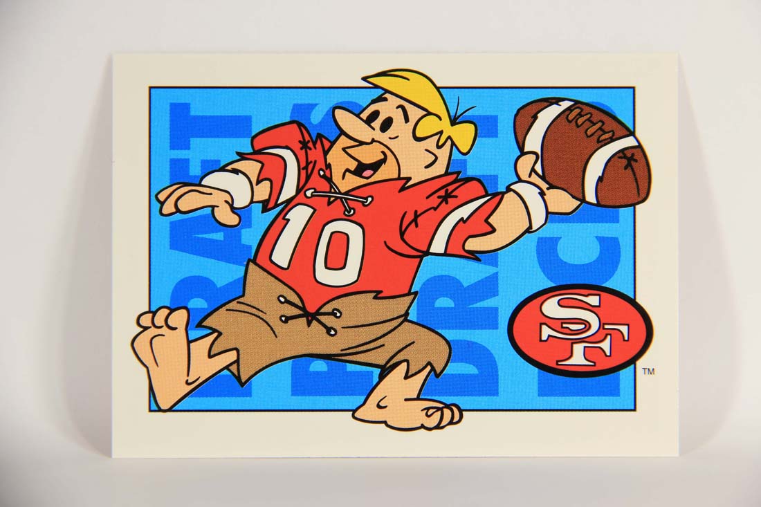 The Flintstones NFL 1993 Trading Card #25 San Francisco 49ers ENG L014221