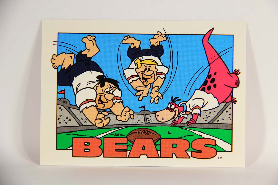 The Flintstones NFL 1993 Trading Card #31 Chicago Bears ENG L014226