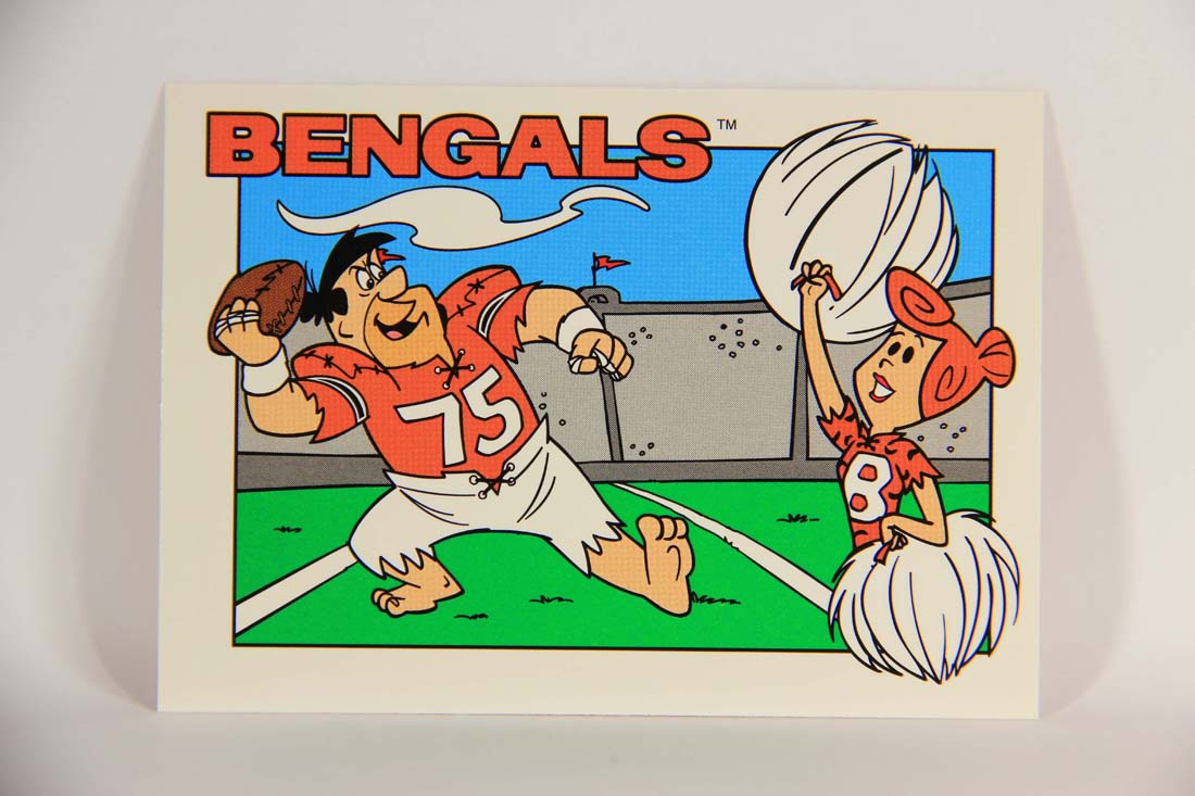 The Flintstones NFL 1993 Trading Card #32 Cincinnati Bengals ENG L014227