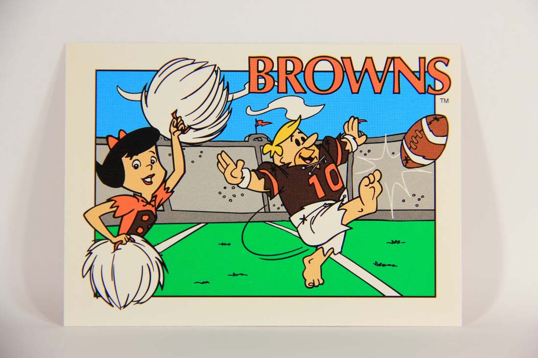 The Flintstones NFL 1993 Trading Card #33 Cleveland Browns ENG L014228