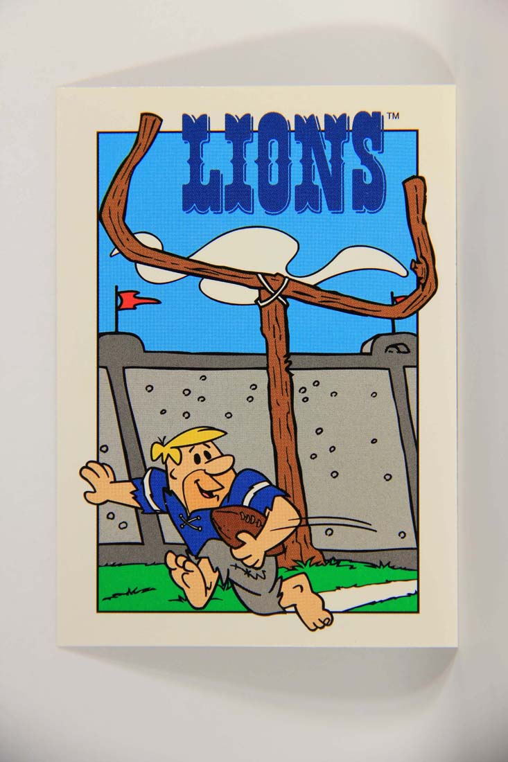 The Flintstones NFL 1993 Trading Card #36 Detroit Lions ENG L014231