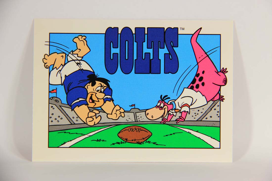 The Flintstones NFL 1993 Trading Card #39 Indianapolis Colts ENG L014234