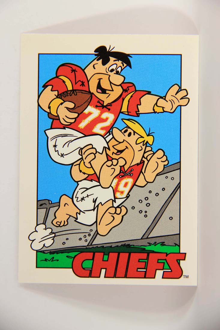 The Flintstones NFL 1993 Trading Card #40 Kansas City Chiefs ENG L014235