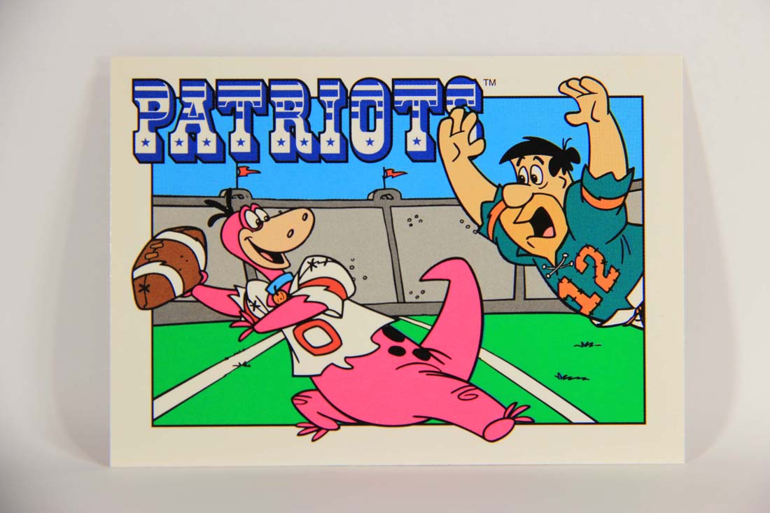 The Flintstones NFL 1993 Trading Card #45 New England Patriots ENG L014240