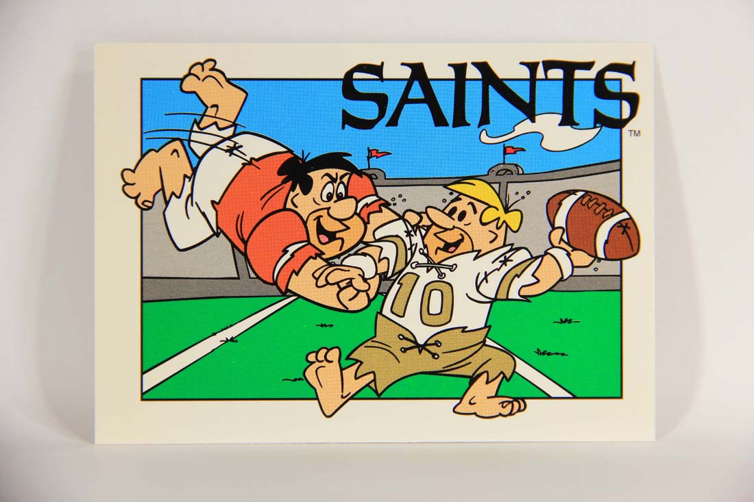 The Flintstones NFL 1993 Trading Card #46 New Orleans Saints ENG L014241