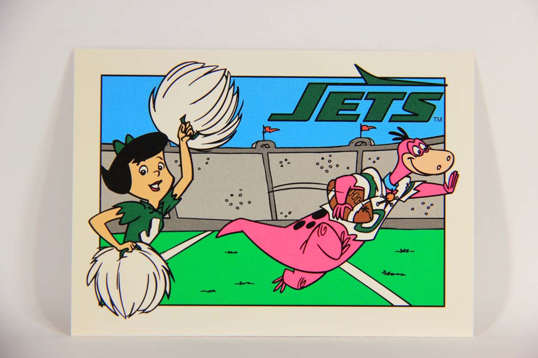 The Flintstones NFL 1993 Trading Card #48 NY Jets ENG L014243