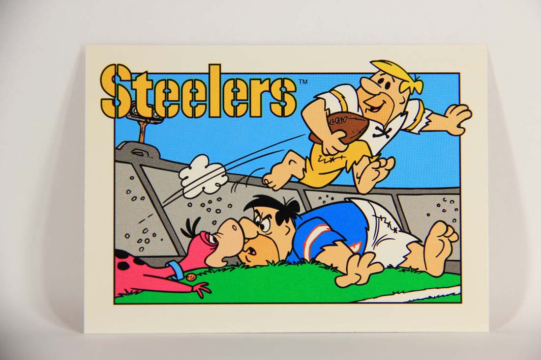 The Flintstones NFL 1993 Trading Card #51 Pittsburgh Steelers ENG L014246