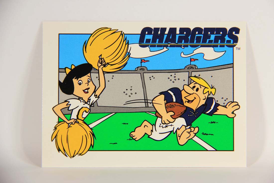 The Flintstones NFL 1993 Trading Card #52 San Diego Chargers ENG L014247