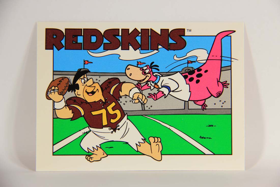 The Flintstones NFL 1993 Trading Card #56 Washington Redskins ENG L014251