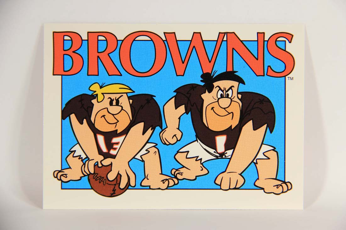 The Flintstones NFL 1993 Trading Card #61 Cleveland Browns ENG L014256
