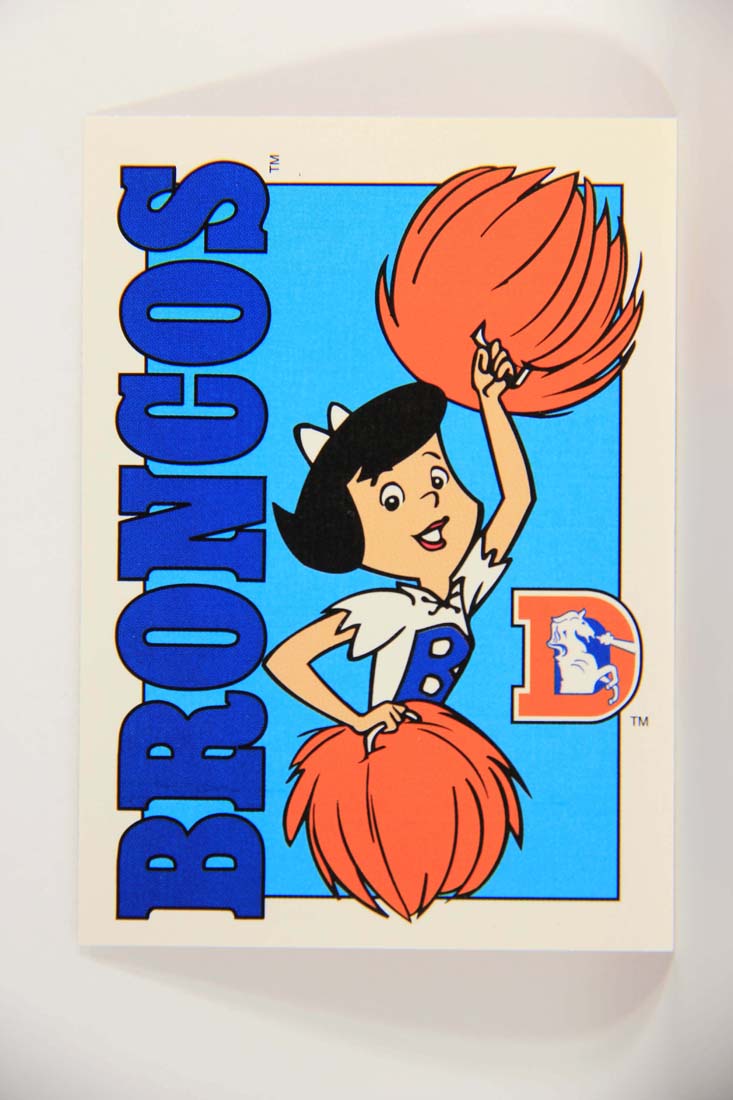 The Flintstones NFL 1993 Trading Card #63 Denver Broncos ENG L014258